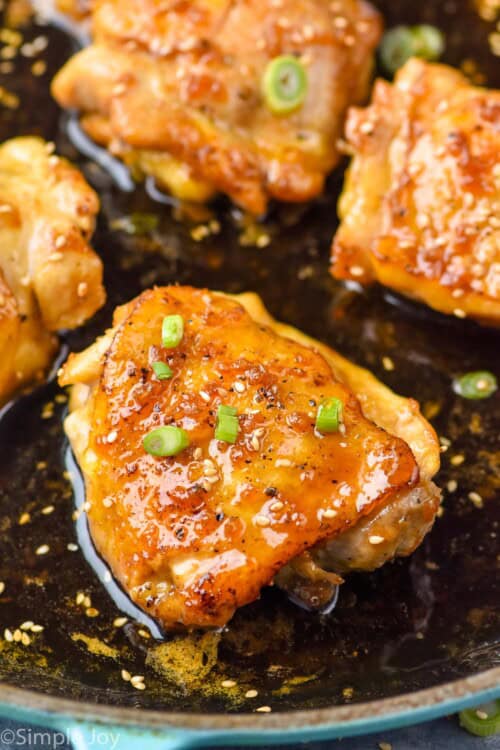 Honey Garlic Chicken Thighs - Simple Joy