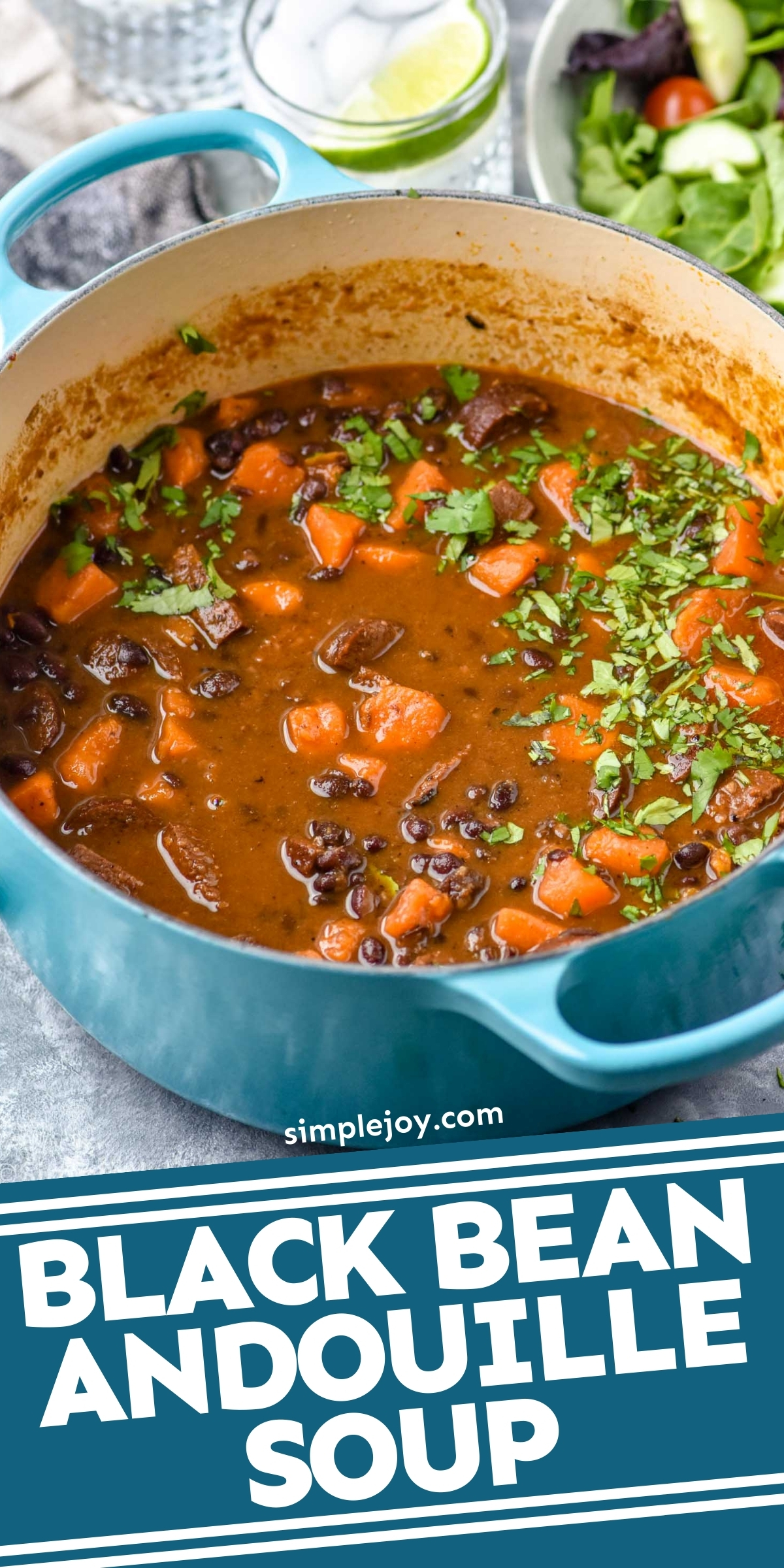 Black Bean Soup with Andouille Simple Joy