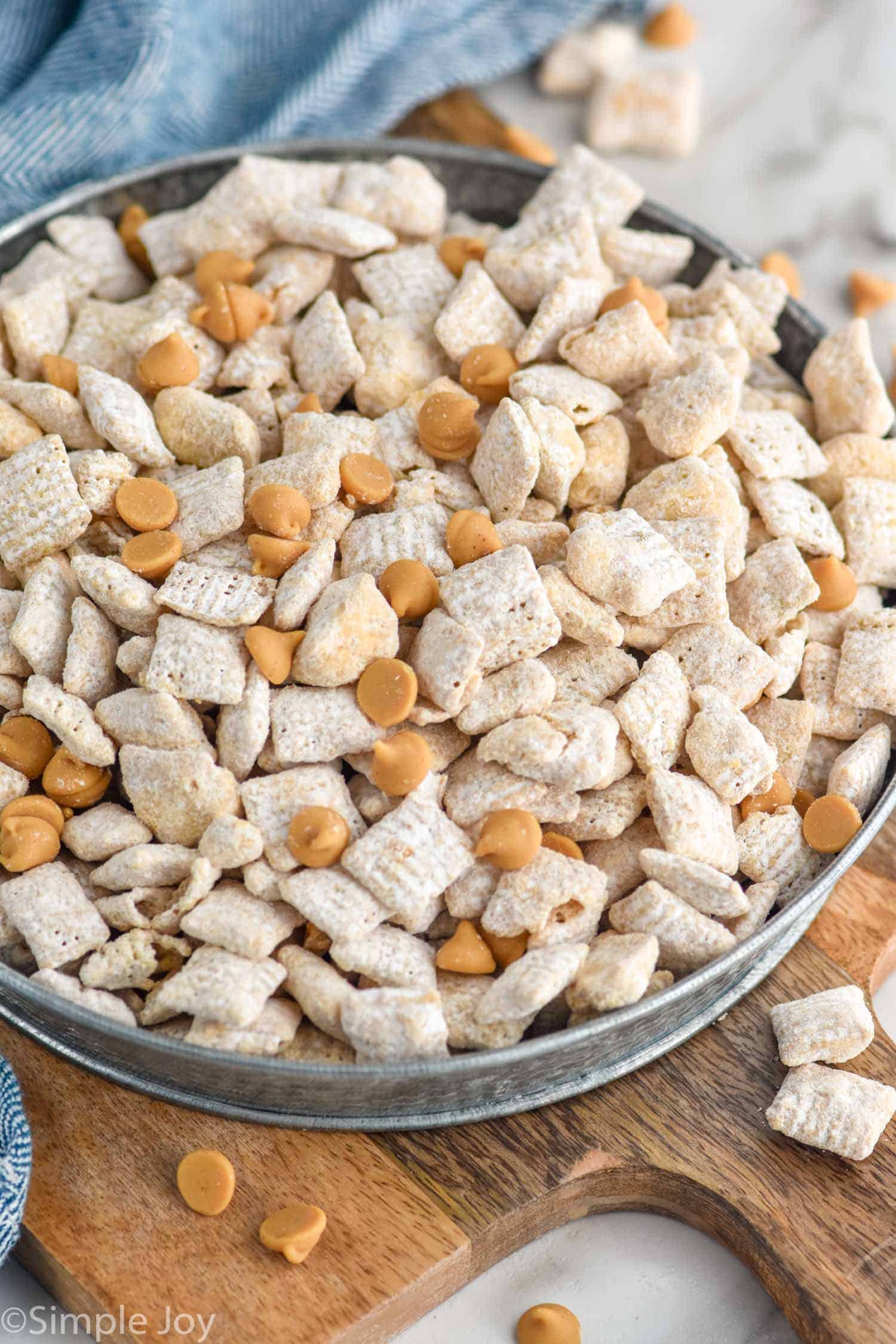 Bowl of Butterscotch Muddy Buddies