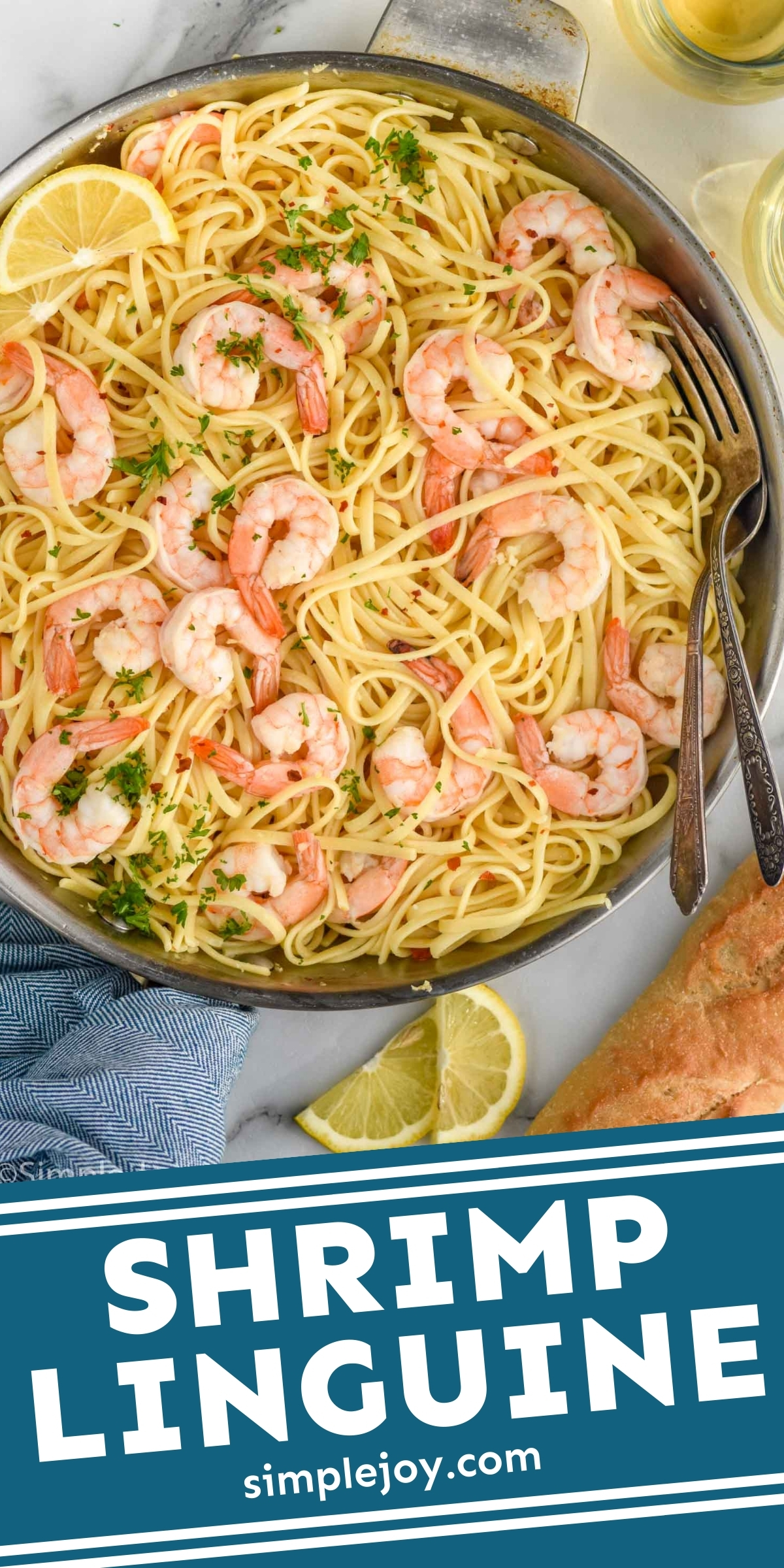 Shrimp Linguine (30 Minute Meal) - Simple Joy