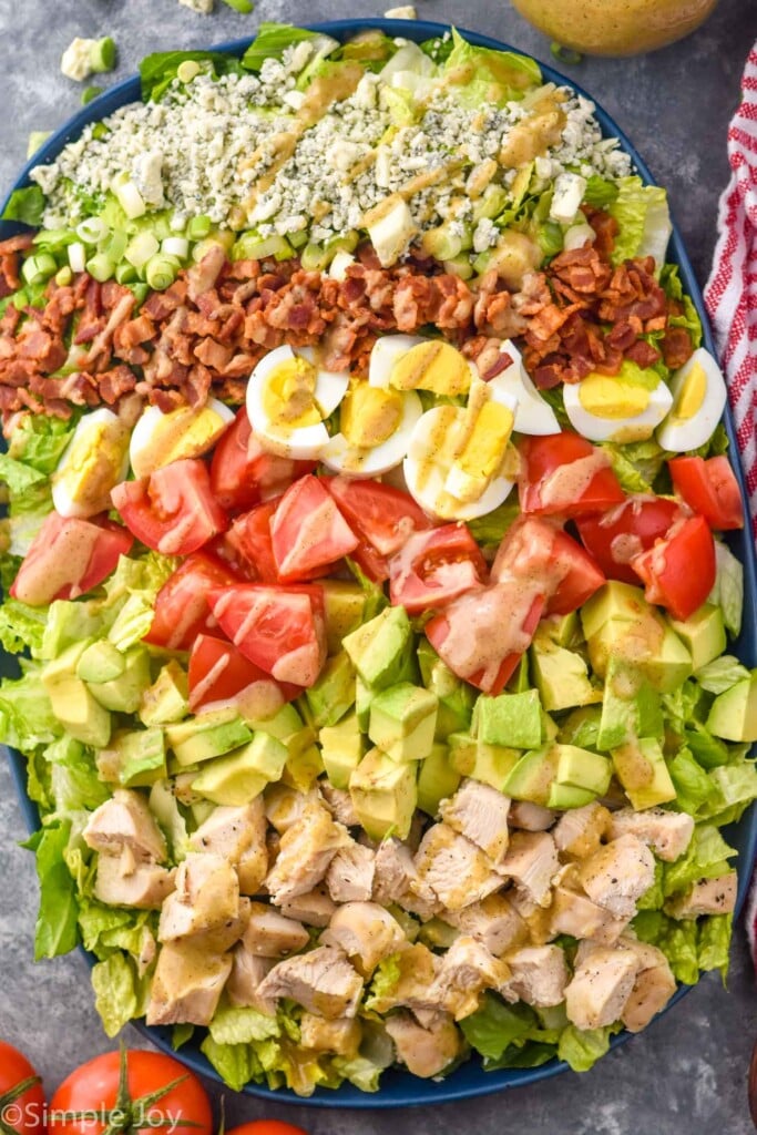 Overhead photo of Cobb Salad