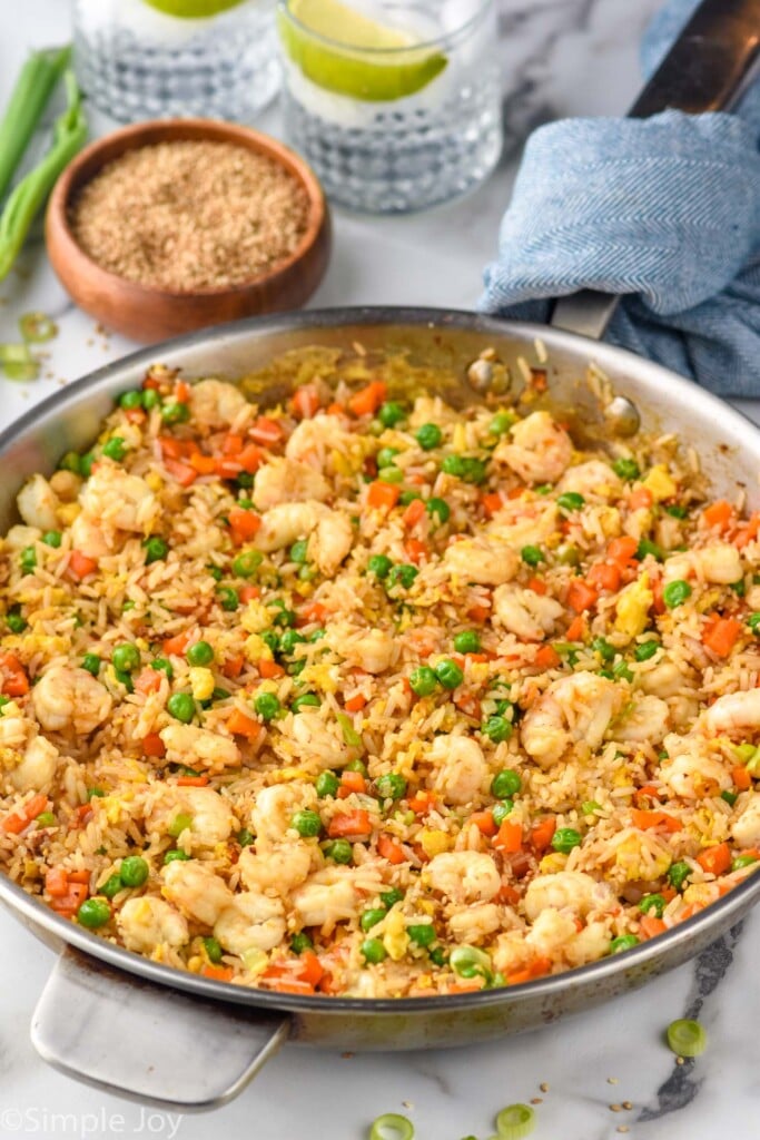 Skillet of Shrimp Fried Rice