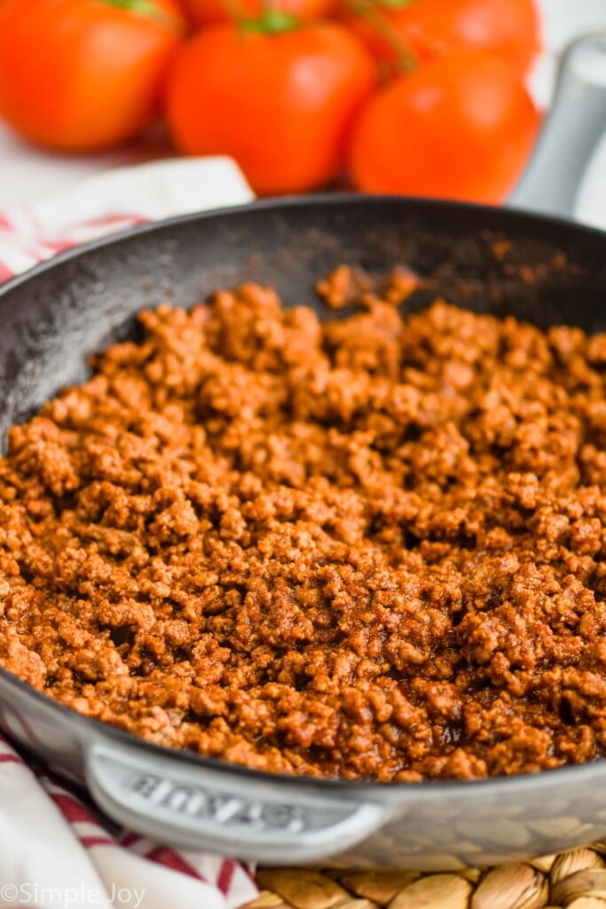 Skillet of Taco Meat