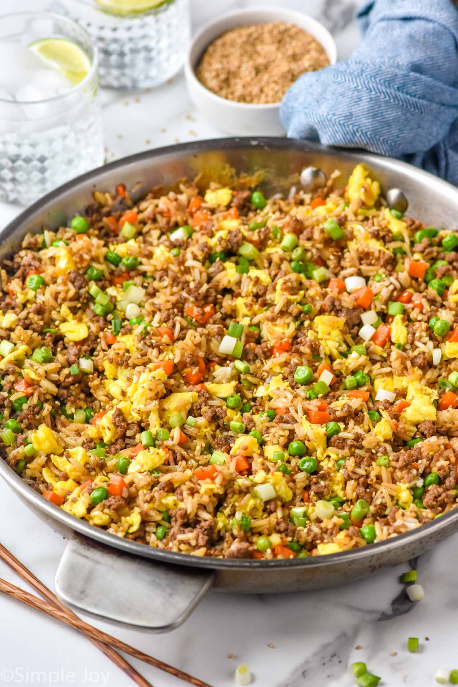 Skillet of Beef Fried Rice