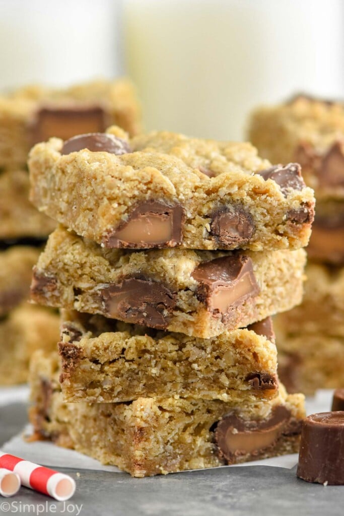 stack of oatmeal bars