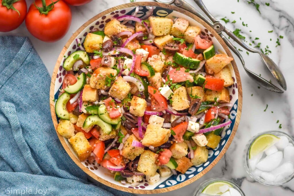Greek Panzanella Salad - 81