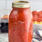 Jar of Spaghetti Sauce on counter - 21