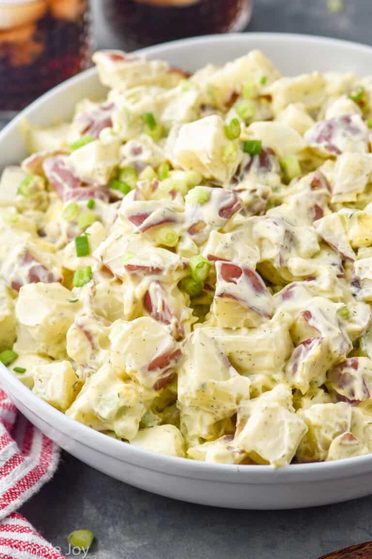 bowl of homemade potato salad