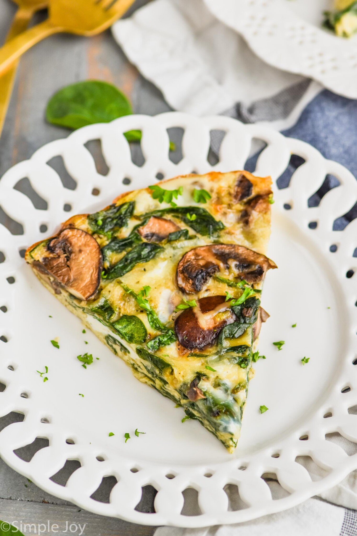 Crustless Vegetable Quiche - Simple Joy