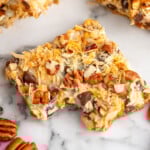 close up of a magic bar with a bite missing - 21