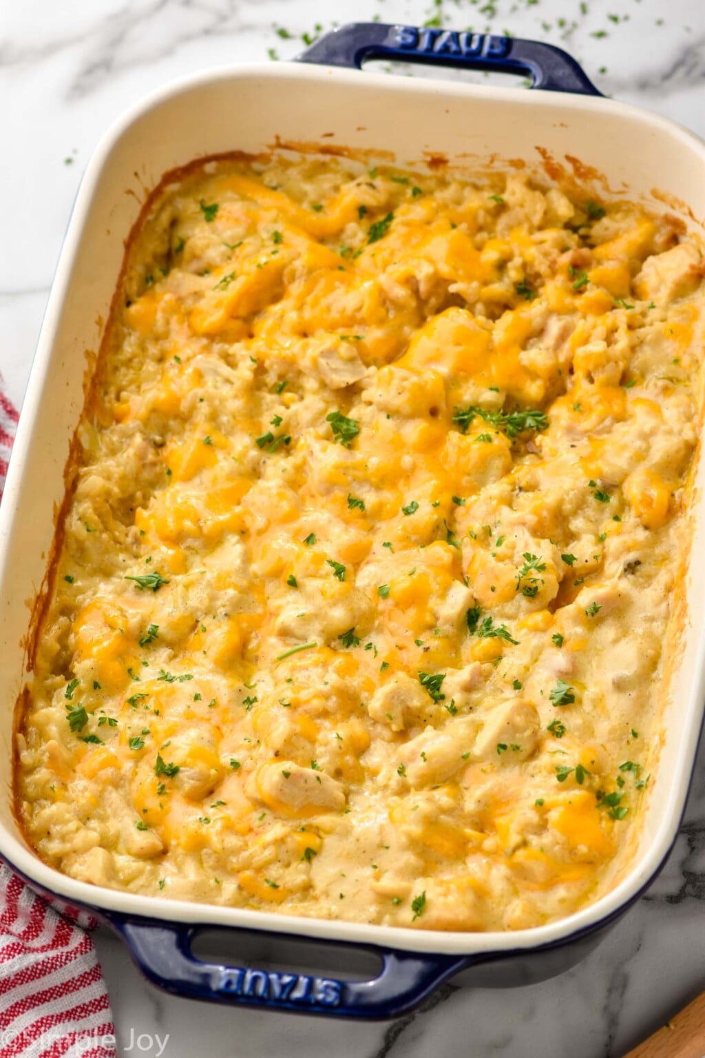 Cheesy Chicken and Rice Casserole - Simple Joy