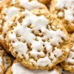 oatmeal cookies with glaze