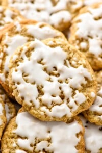 oatmeal cookies with glaze