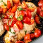 Close up view of Bruschetta Chicken - 11