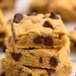 Stack of Chocolate Chip Cookie Bars