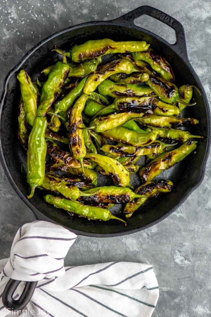 Easy Blistered Shishito Peppers - 4