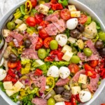 Overhead view of bowl of Antipasto Salad - 7