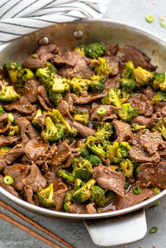 Skillet of easy Beef and Broccoli recipe