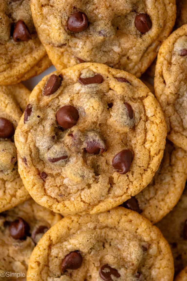 Close up view of Brown Butter Chocolate Chip Cookies