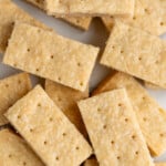 Overhead of shortbread cookies